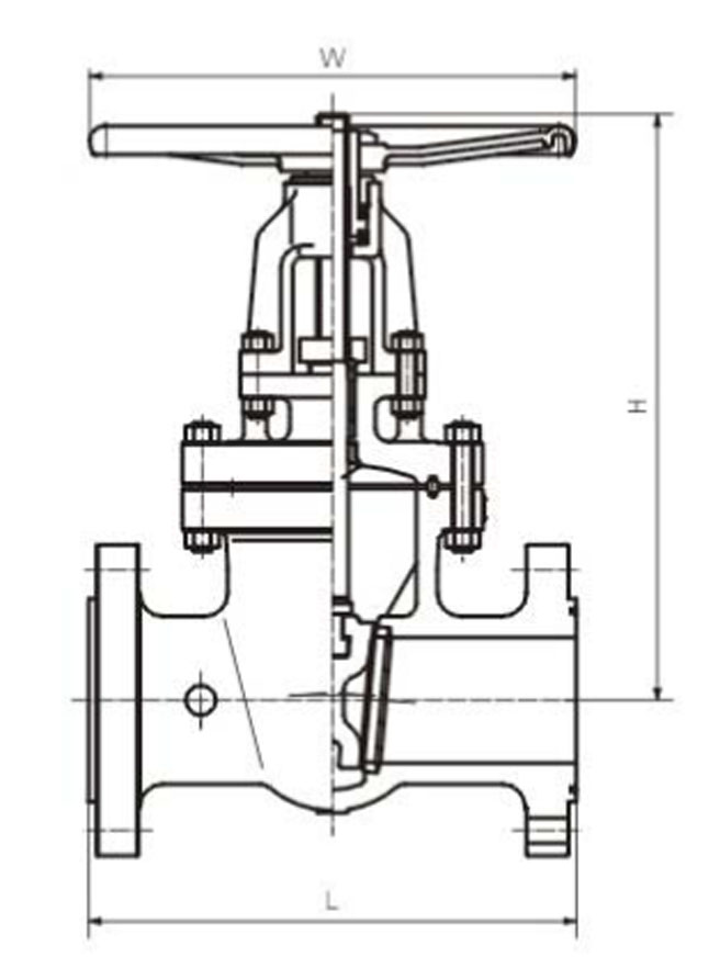 HMP 11C Wedge Gate Valves Dims